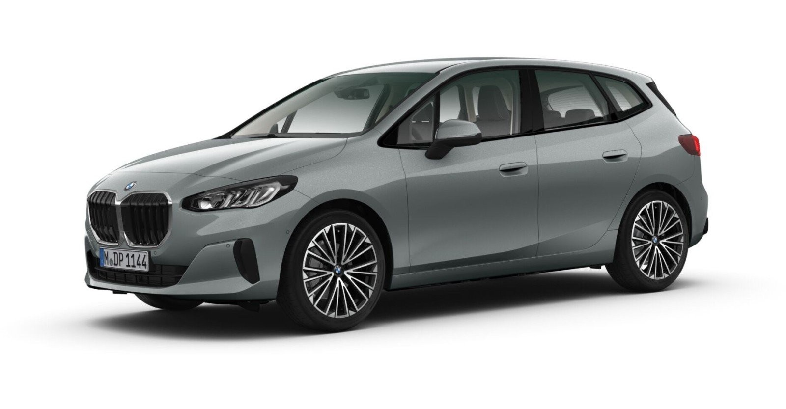 BMW 216i Active Tourer in Grau von vorne BMW 216i Active Tourer in Grau von vorne