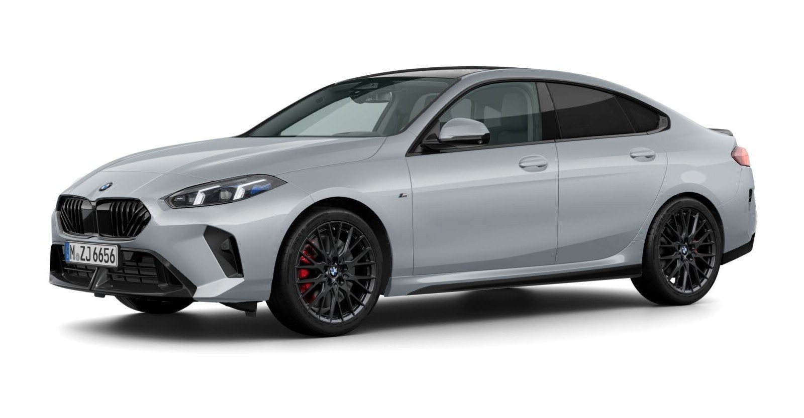 BMW 220d Gran Coupé in Grau von vorne
