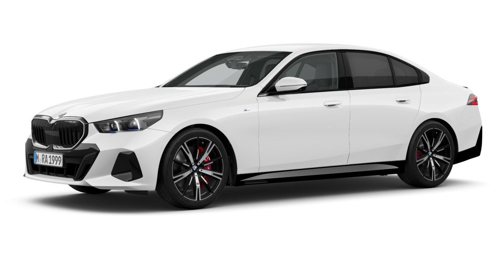 BMW 520i Limousine in Weiß von vorne