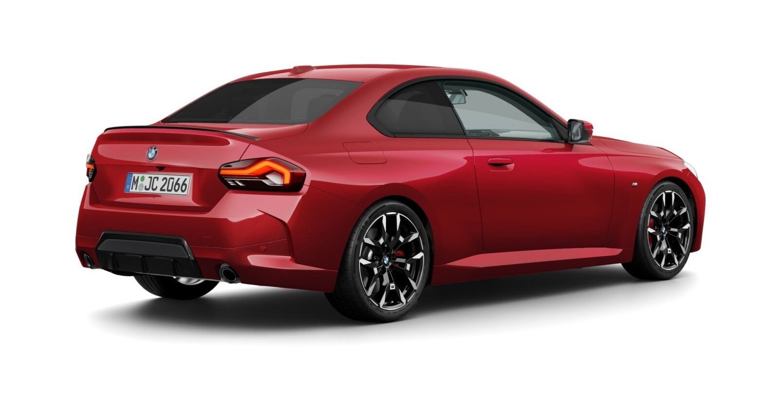 BMW BMW 2er in Rot von hinten