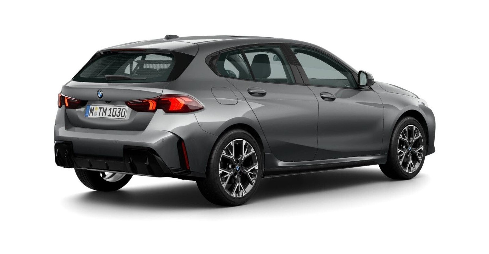 BMW BMW 1er in Grau von hinten BMW BMW 1er in Grau von hinten