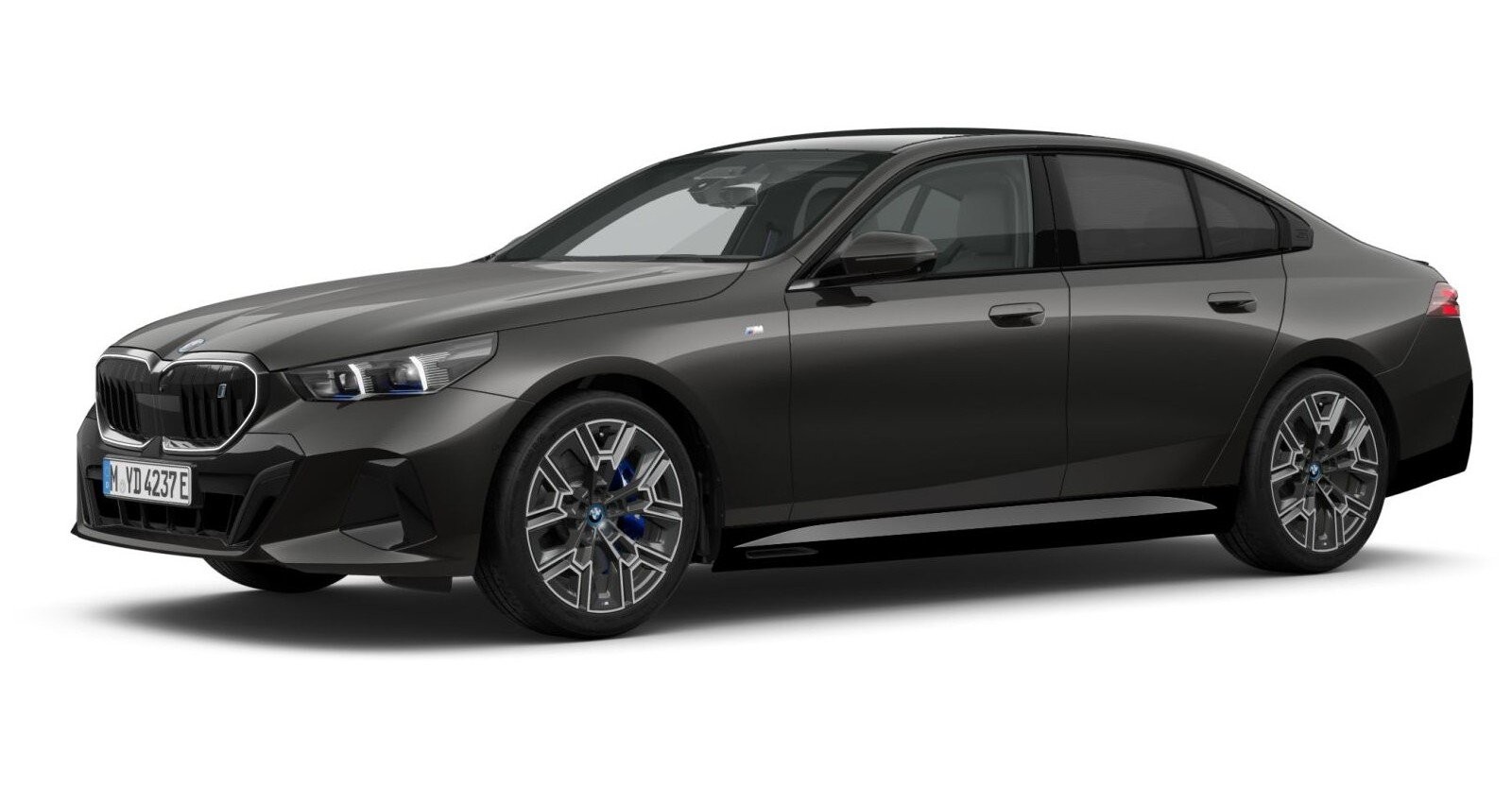 BMW i5 eDrive40 Limousine in Grau von vorne BMW i5 eDrive40 Limousine in Grau von vorne