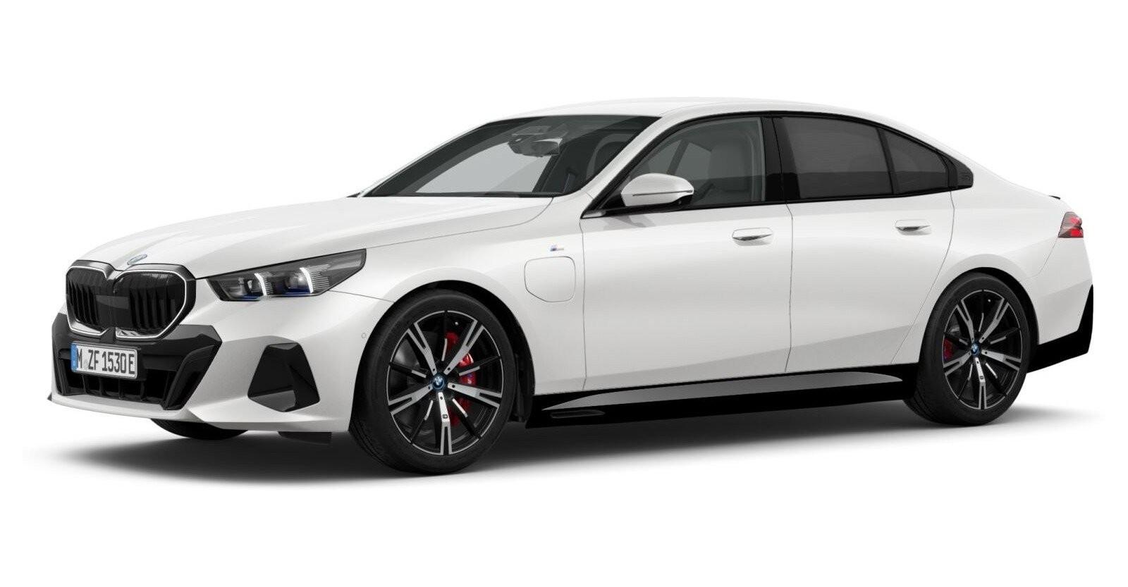 BMW 530e xDrive Limousine in Weiß von vorne