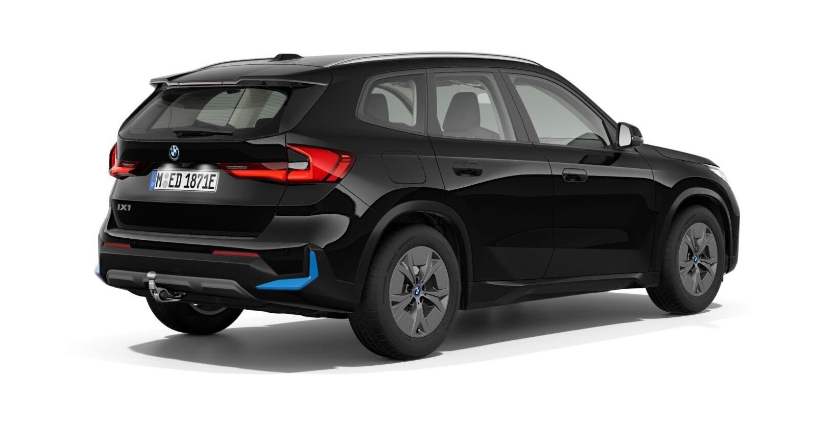BMW BMW I in Schwarz von hinten BMW BMW I in Schwarz von hinten