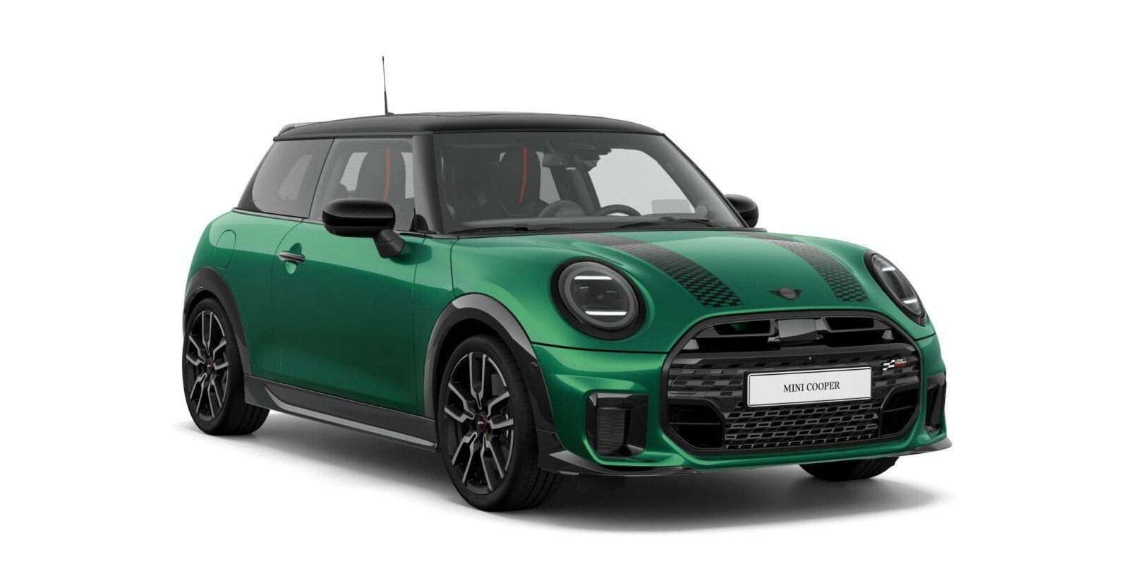 MINI Cooper S in Grün von vorne MINI Cooper S in Grün von vorne