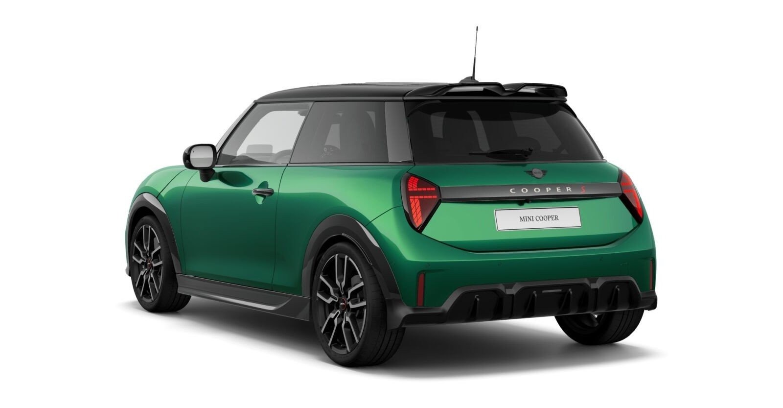MINI MINI 3-Türer in Grün von hinten