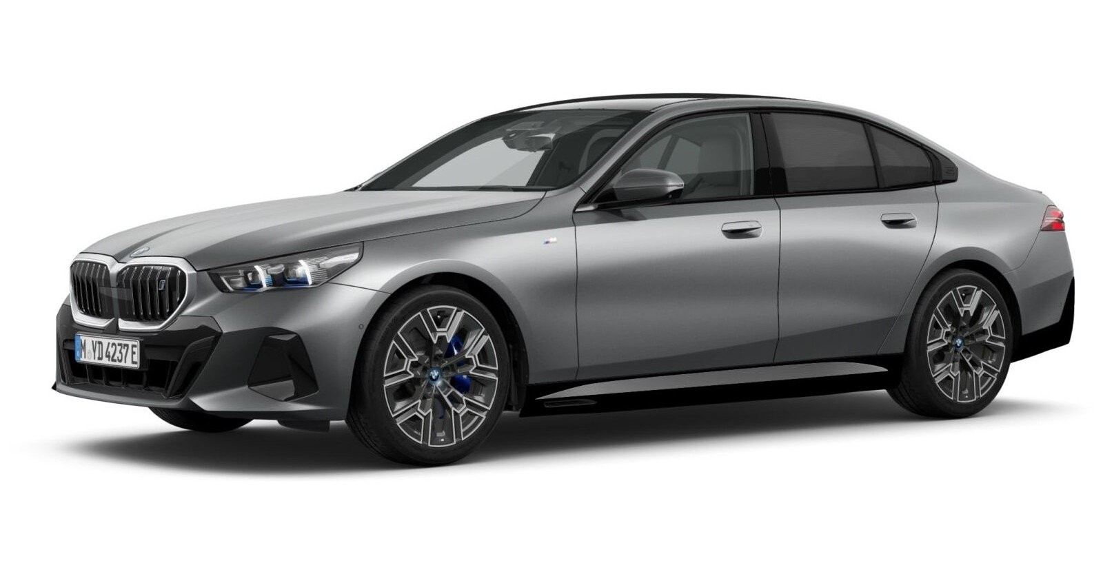 BMW i5 eDrive40 Limousine in Grau von vorne BMW i5 eDrive40 Limousine in Grau von vorne