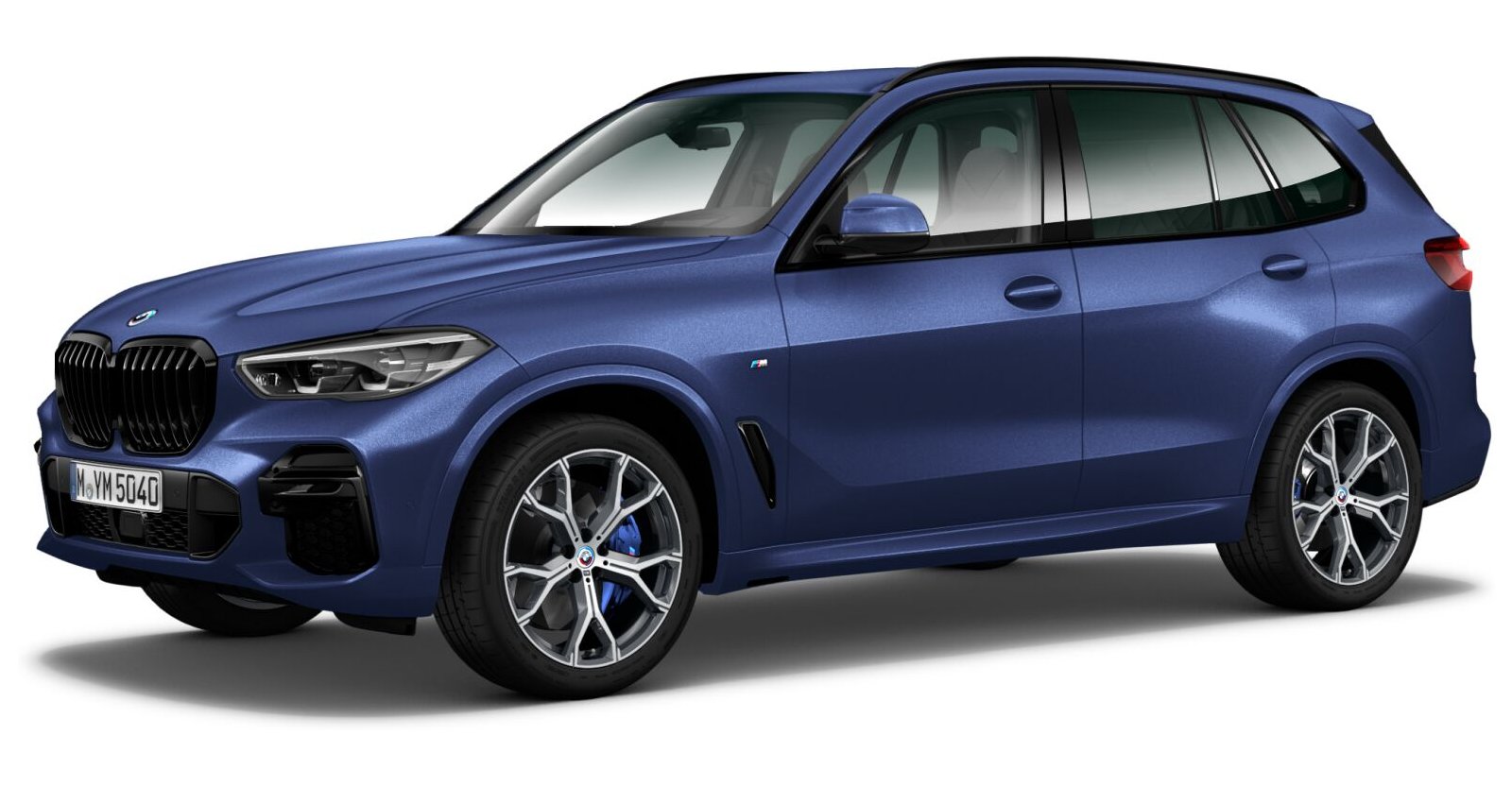 BMW X5 xDrive30d in Blau von vorne BMW X5 xDrive30d in Blau von vorne
