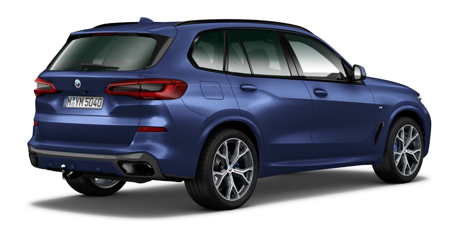 BMW BMW X in Blau von hinten BMW BMW X in Blau von hinten