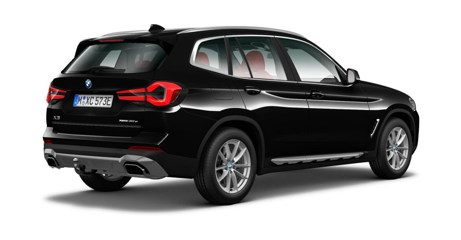 BMW BMW X in Schwarz von hinten BMW BMW X in Schwarz von hinten