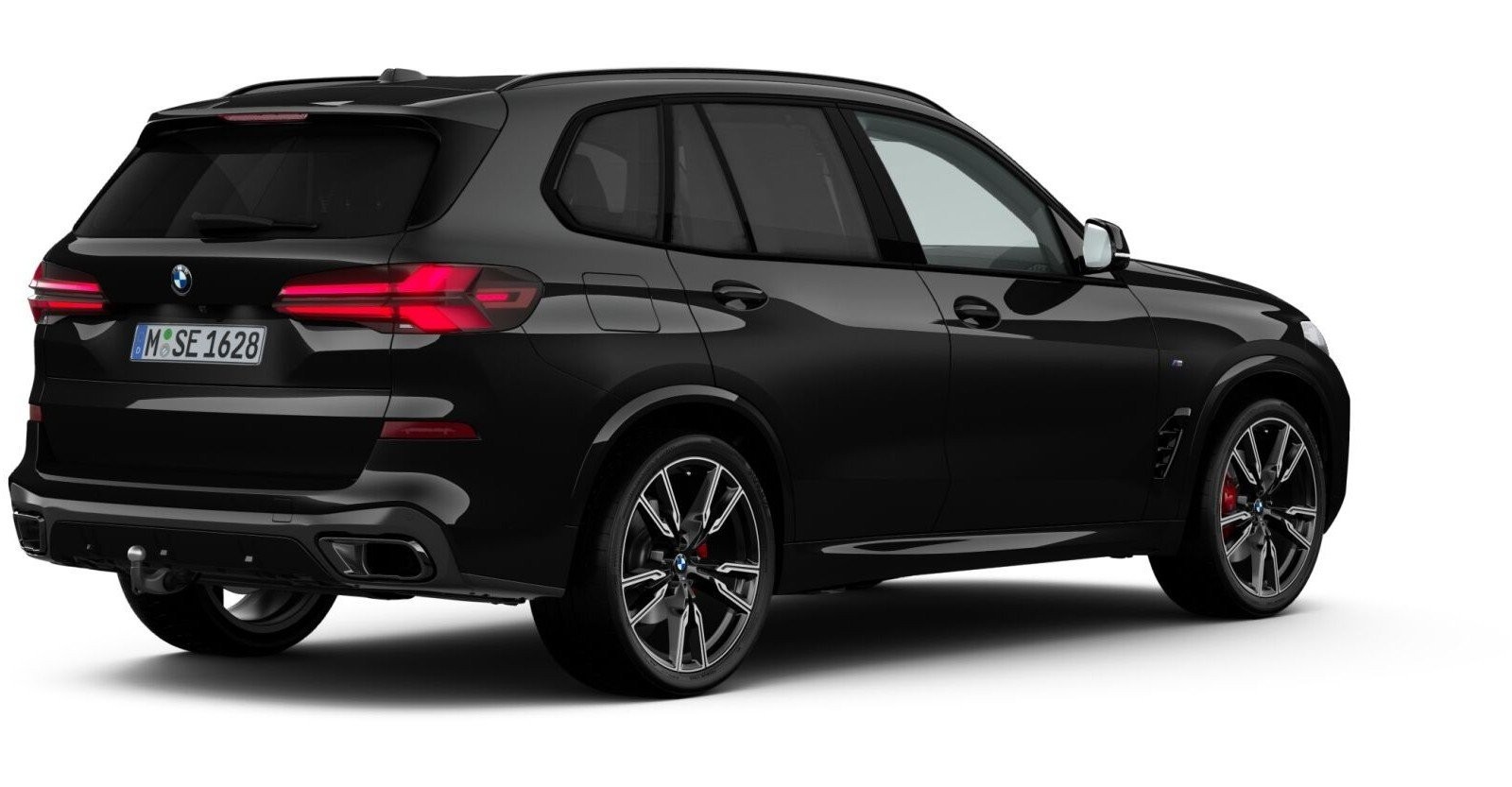 BMW BMW X in Schwarz von hinten