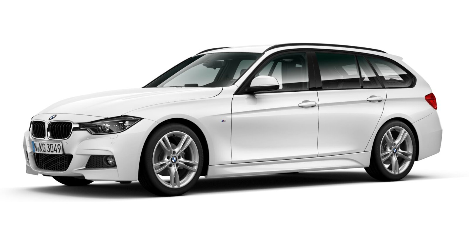 BMW BMW 3er in Weiß von vorne BMW BMW 3er in Weiß von vorne