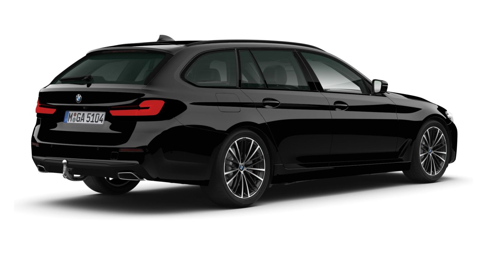 BMW BMW 5er in Schwarz von hinten BMW BMW 5er in Schwarz von hinten
