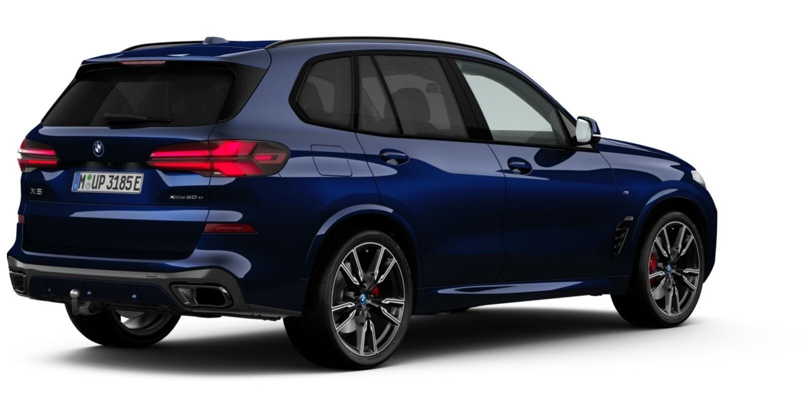 BMW BMW X in Blau von hinten BMW BMW X in Blau von hinten