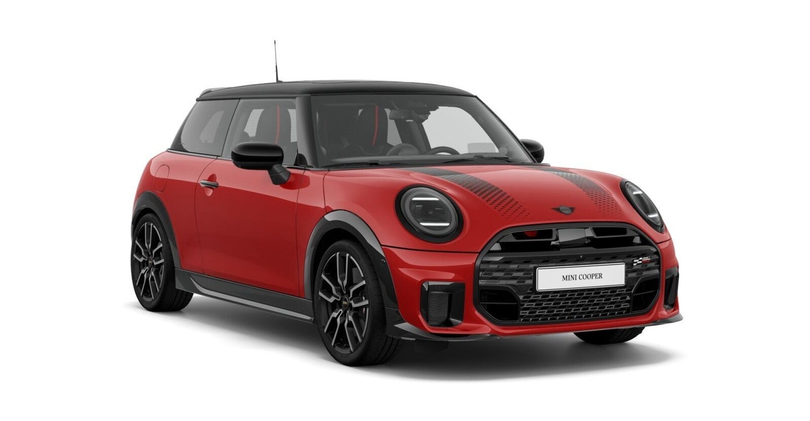 MINI Cooper S in Rot von vorne MINI Cooper S in Rot von vorne