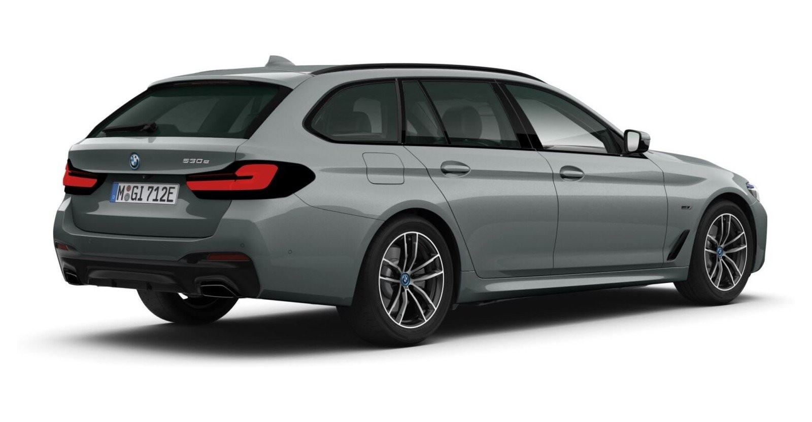 BMW BMW 5er in Grau von hinten BMW BMW 5er in Grau von hinten