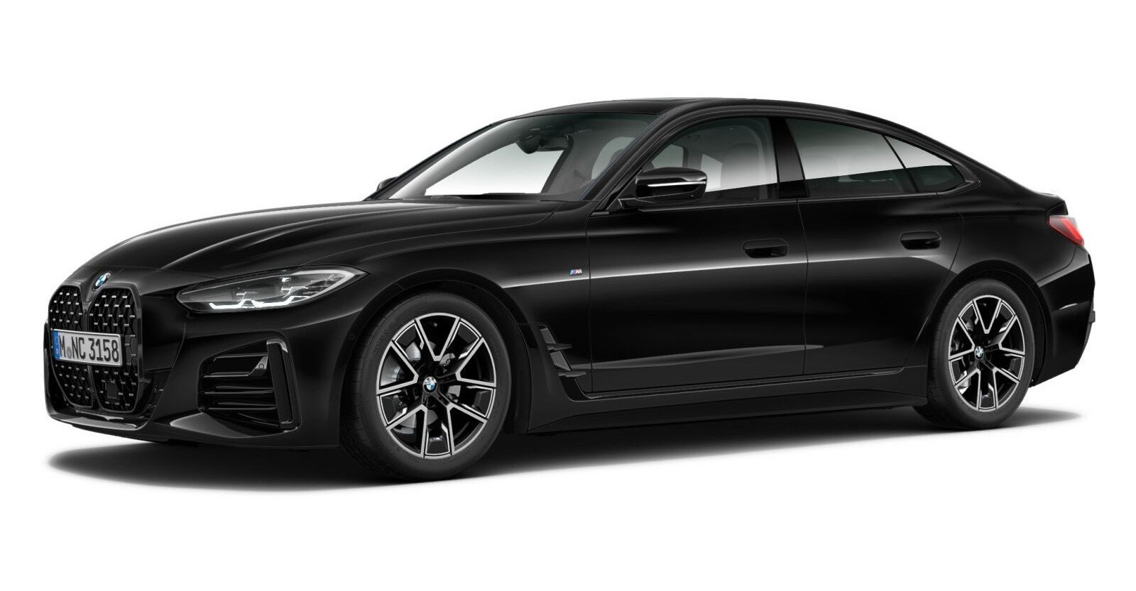 BMW BMW 4er in Schwarz von vorne BMW BMW 4er in Schwarz von vorne