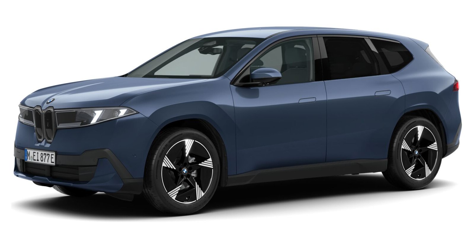 BMW iX3 40 in Blau von vorne