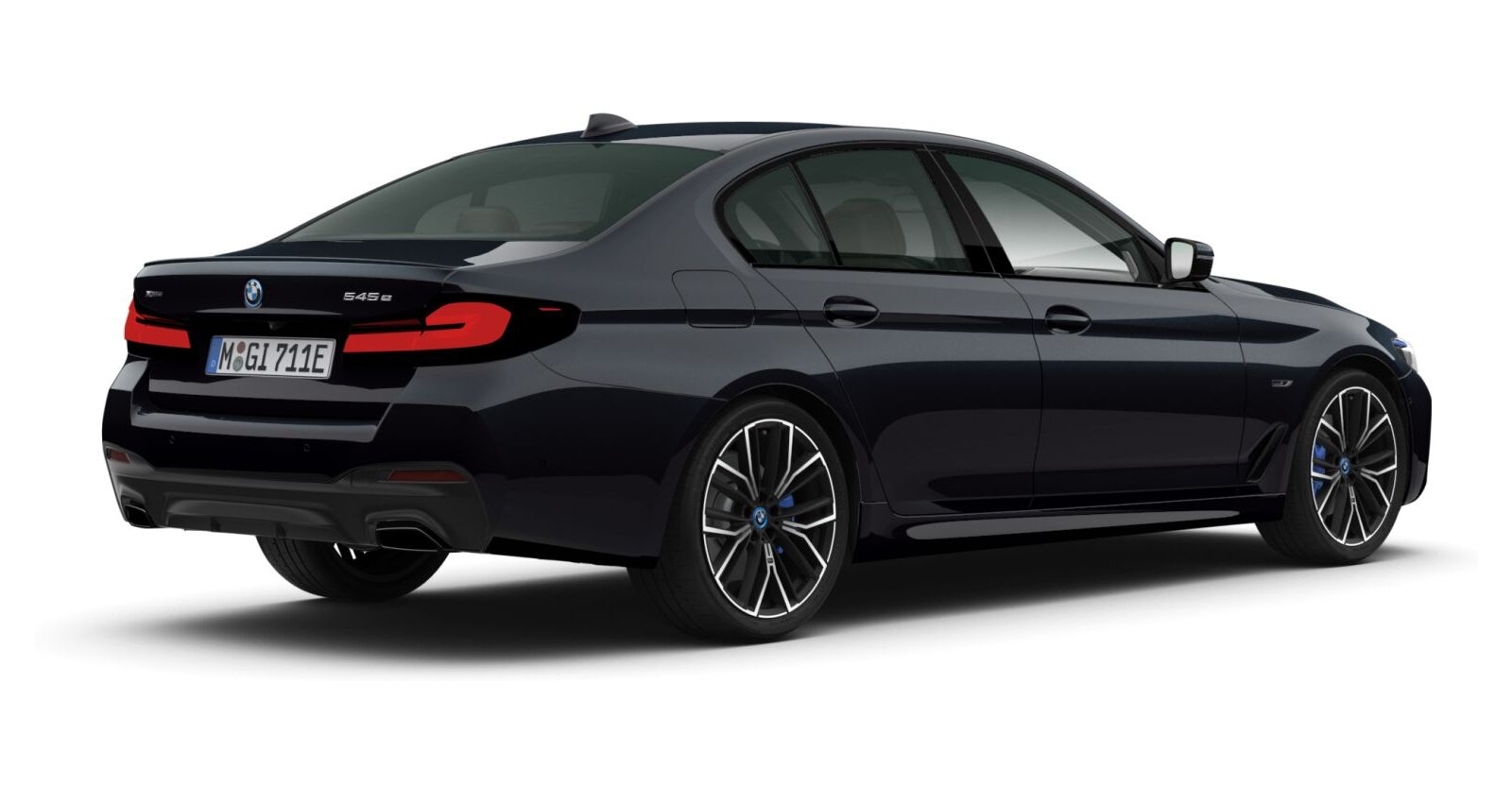 BMW BMW 5er in Schwarz von hinten BMW BMW 5er in Schwarz von hinten