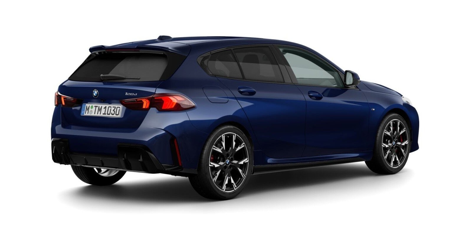 BMW BMW 1er in Blau von hinten