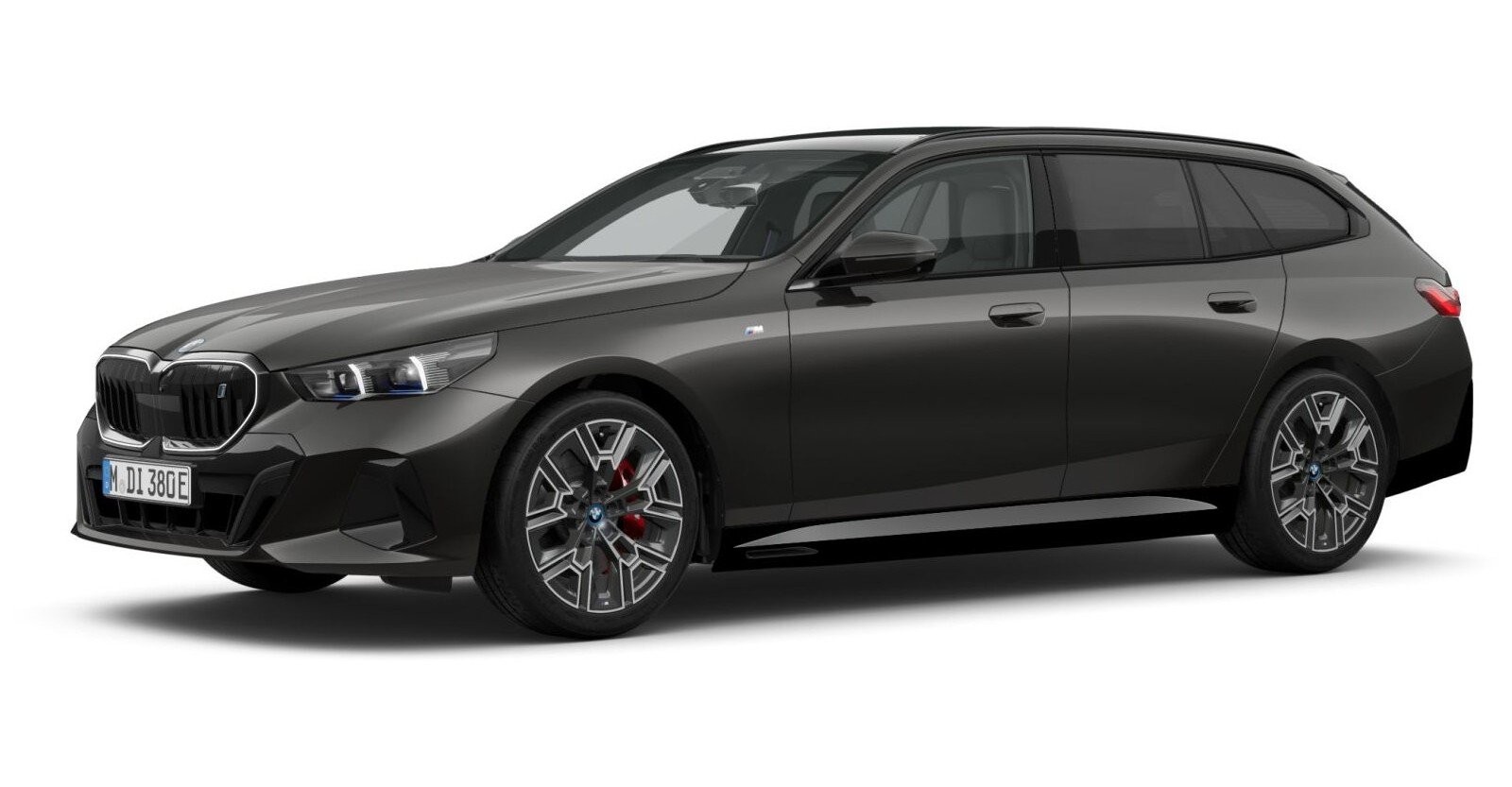 BMW i5 eDrive40 Touring in Grau von vorne BMW i5 eDrive40 Touring in Grau von vorne