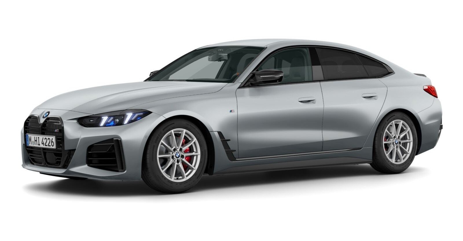 BMW M440i xDrive Gran Coupe in Grau von vorne BMW M440i xDrive Gran Coupe in Grau von vorne