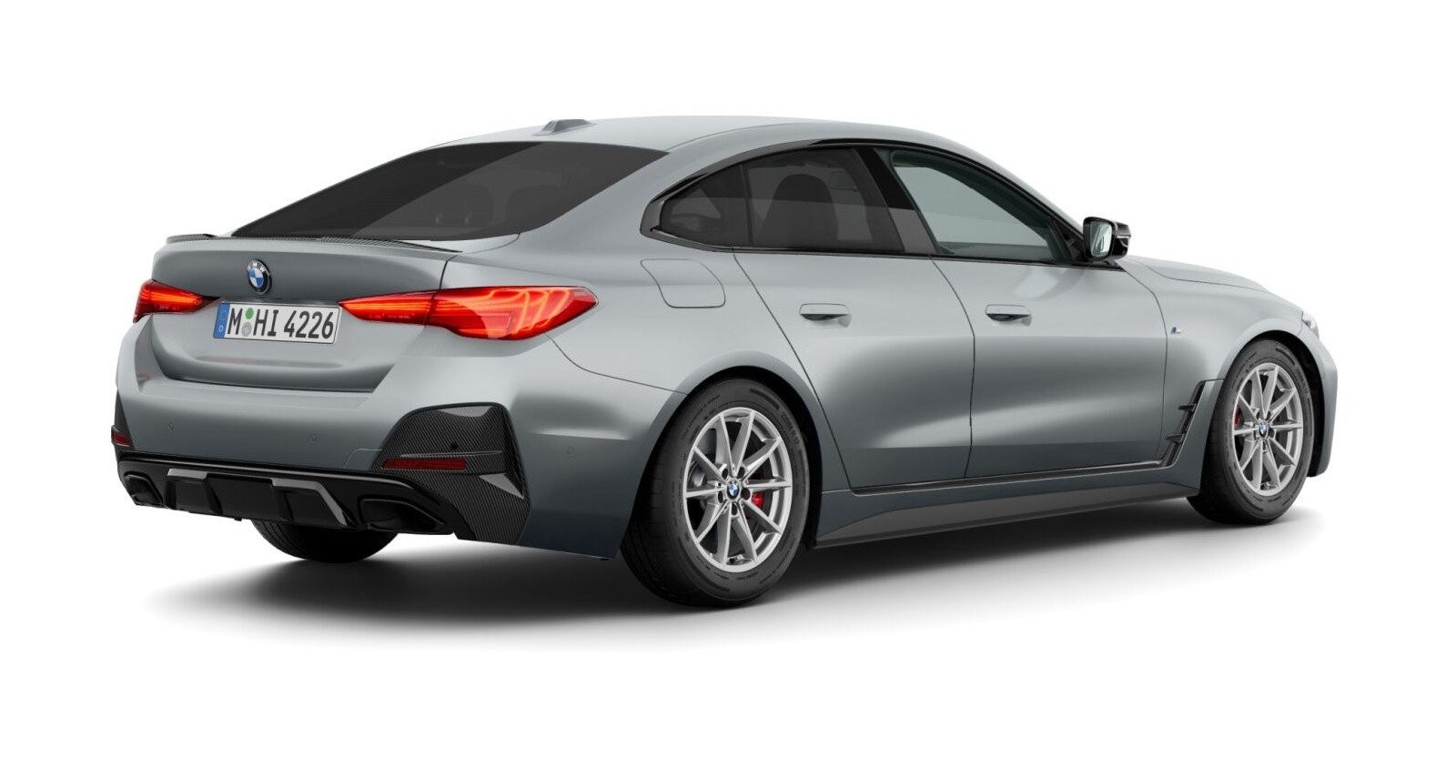 BMW BMW 4er in Grau von hinten BMW BMW 4er in Grau von hinten