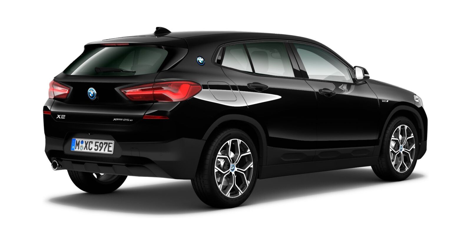 BMW BMW X in Schwarz von hinten BMW BMW X in Schwarz von hinten