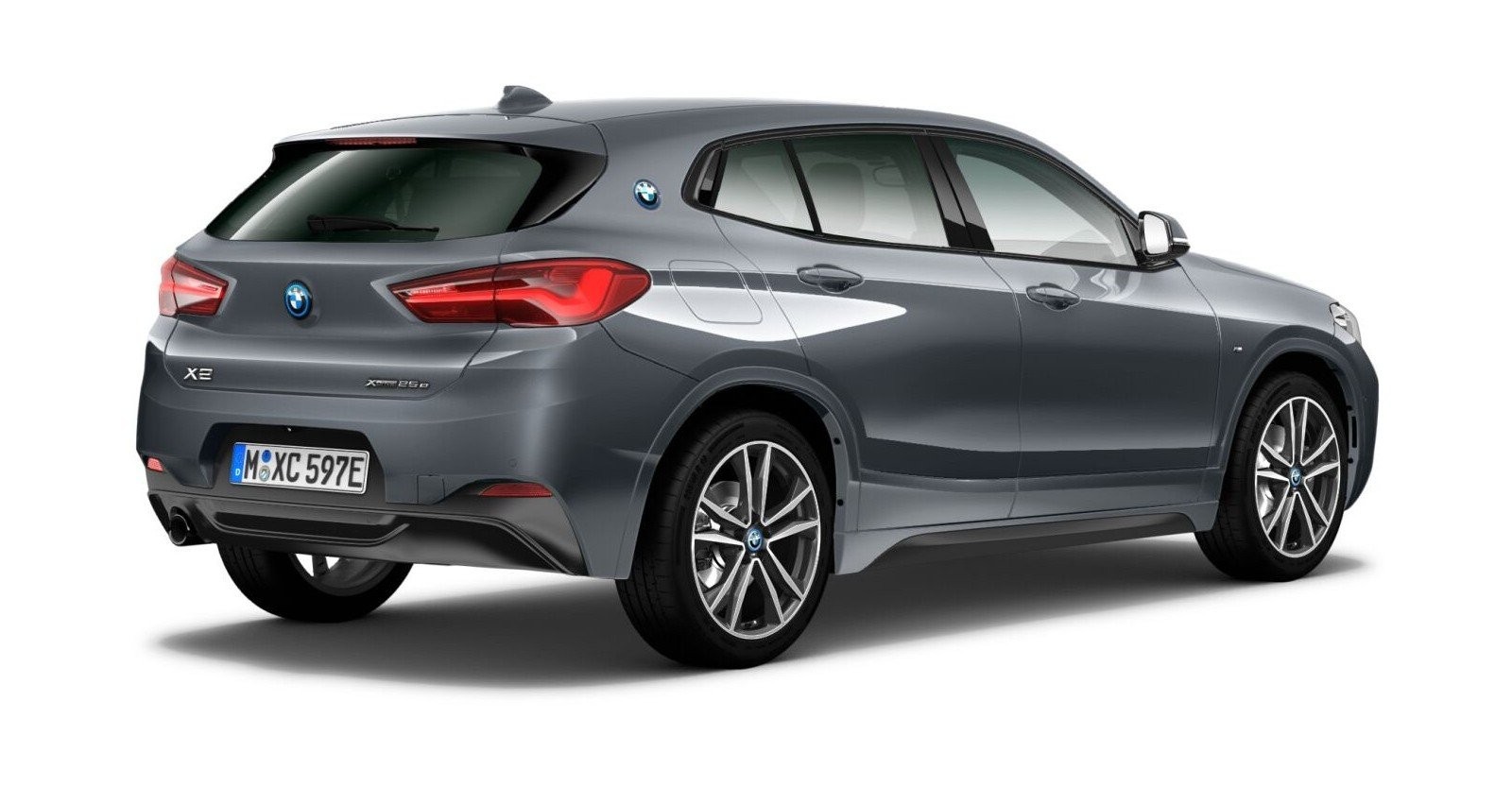 BMW BMW X in Grau von hinten