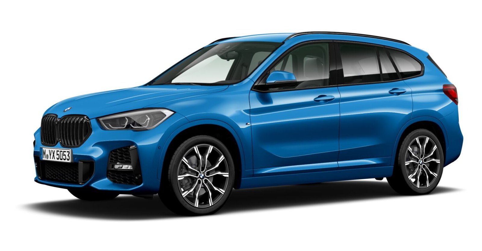 BMW BMW X in Blau von vorne BMW BMW X in Blau von vorne