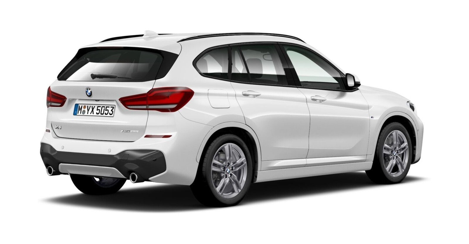 BMW BMW X in Weiß von hinten BMW BMW X in Weiß von hinten
