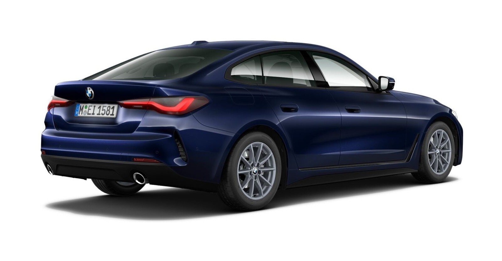 BMW BMW 4er in Blau von hinten BMW BMW 4er in Blau von hinten