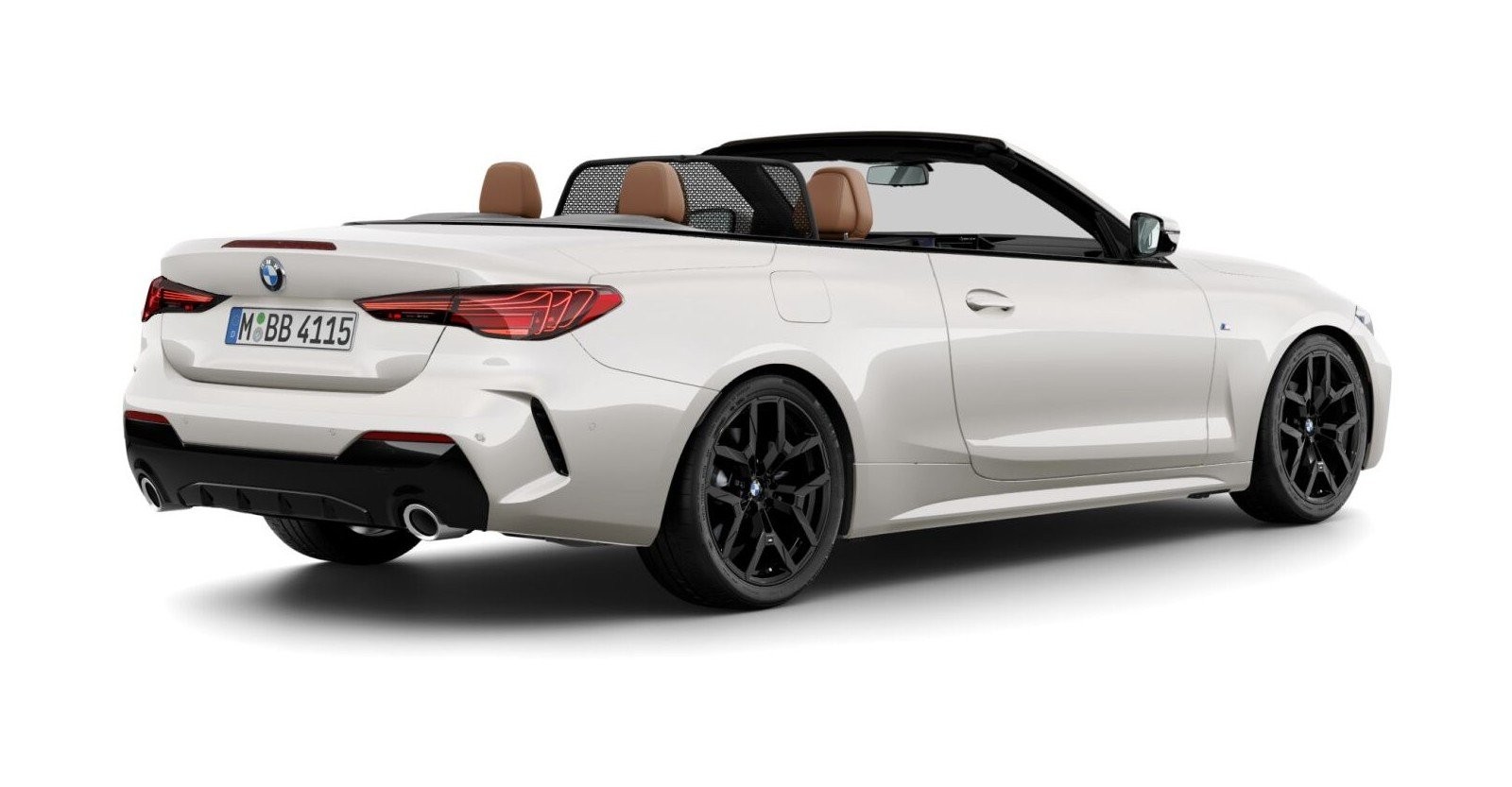BMW BMW 4er in Weiß von hinten BMW BMW 4er in Weiß von hinten