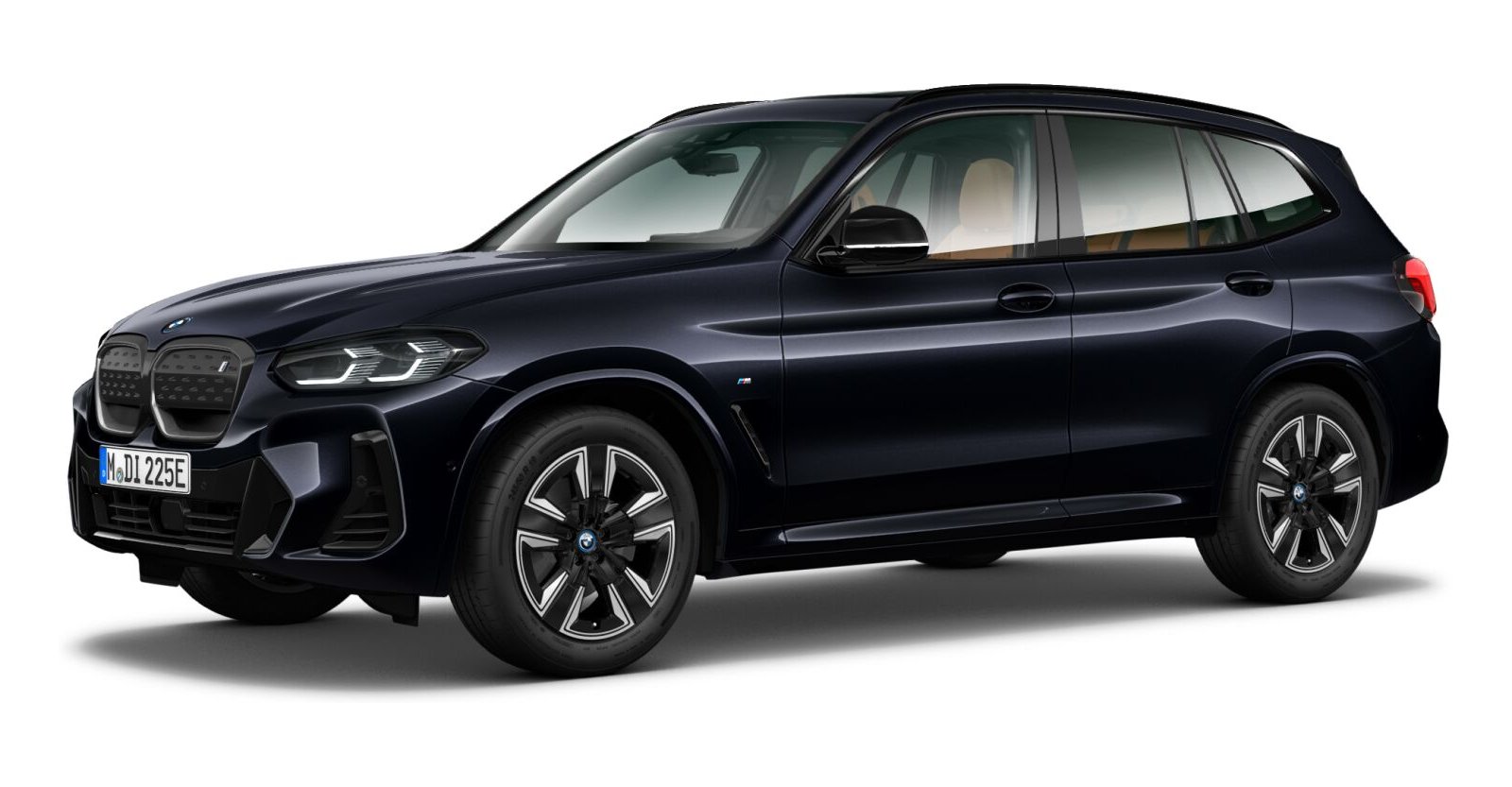 BMW BMW I in Schwarz von vorne BMW BMW I in Schwarz von vorne