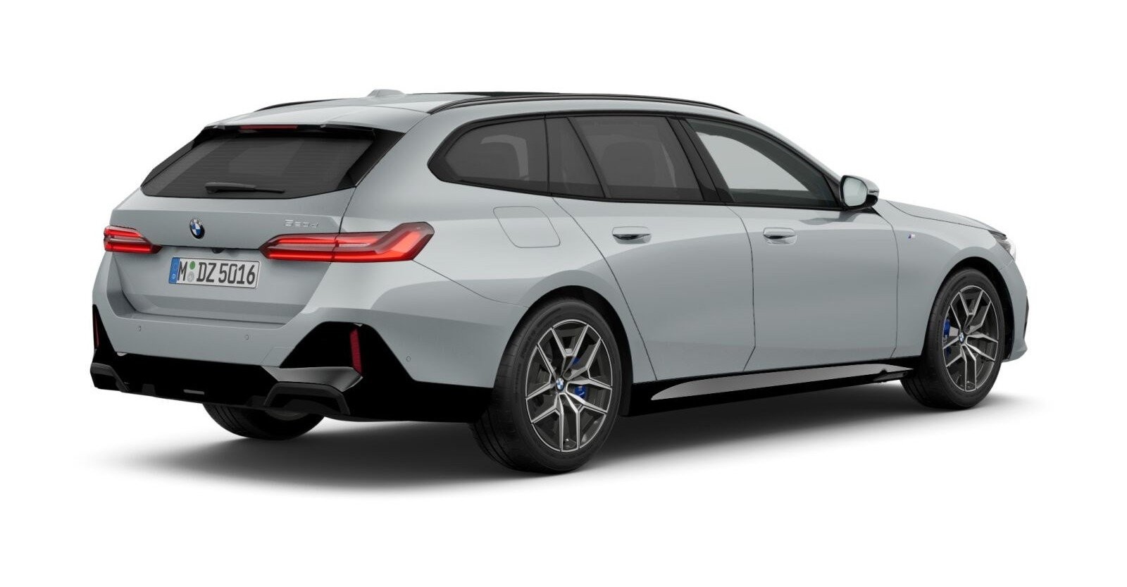 BMW BMW 5er in Grau von hinten