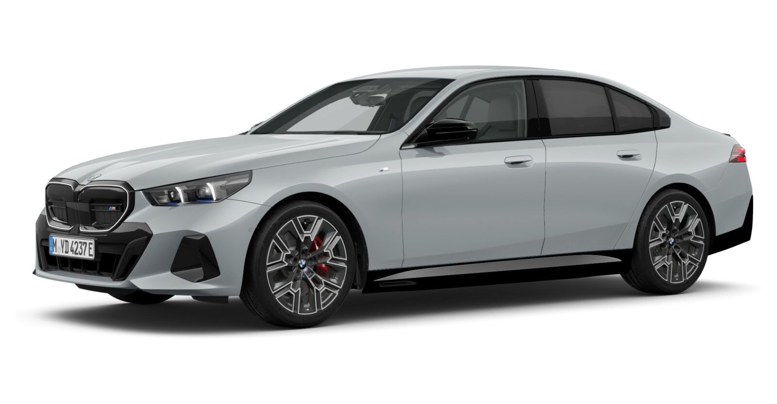 BMW i5 M60 xDrive Limousine in Grau von vorne BMW i5 M60 xDrive Limousine in Grau von vorne
