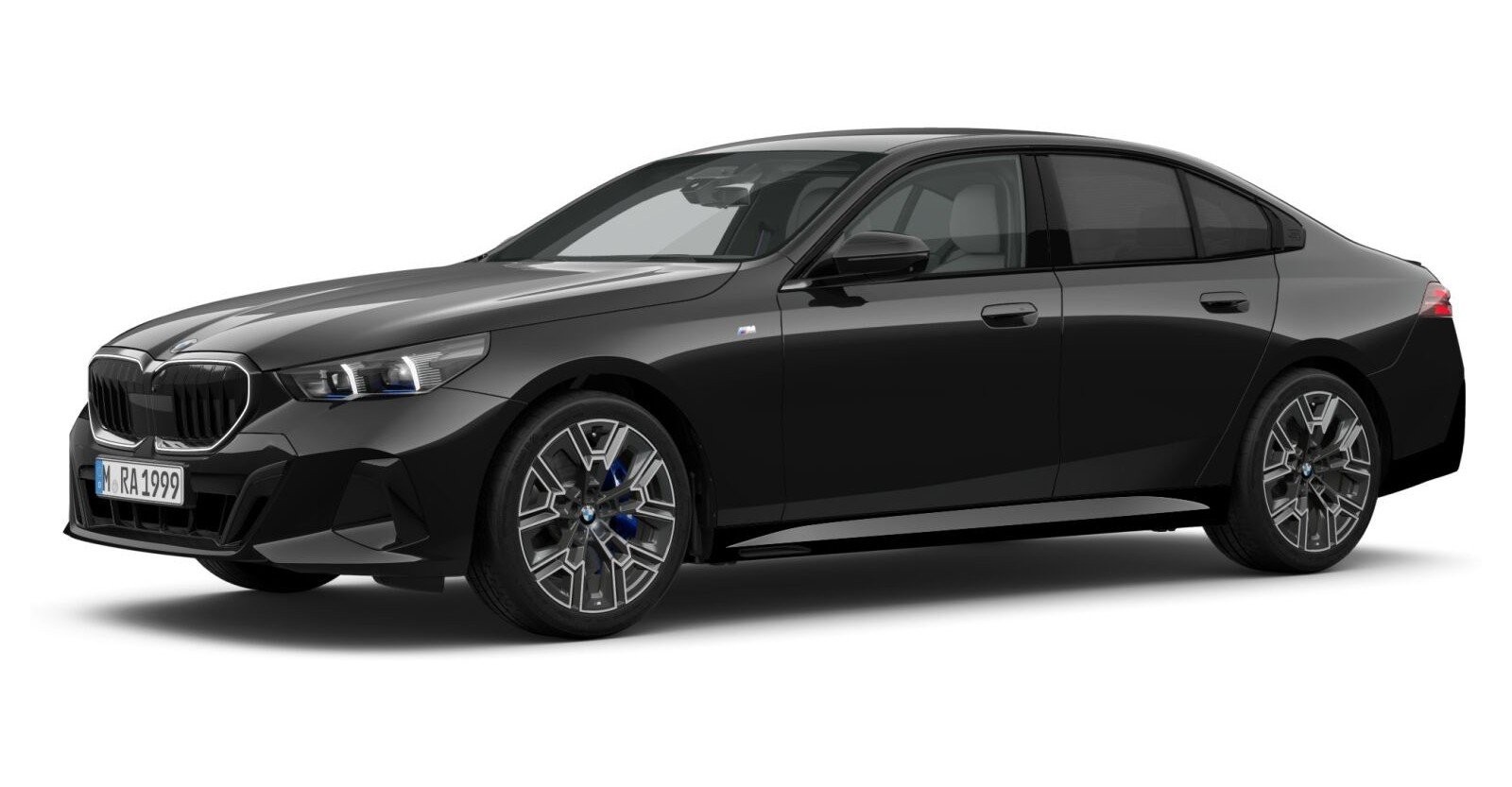BMW 520d xDrive Limousine in Schwarz von vorne