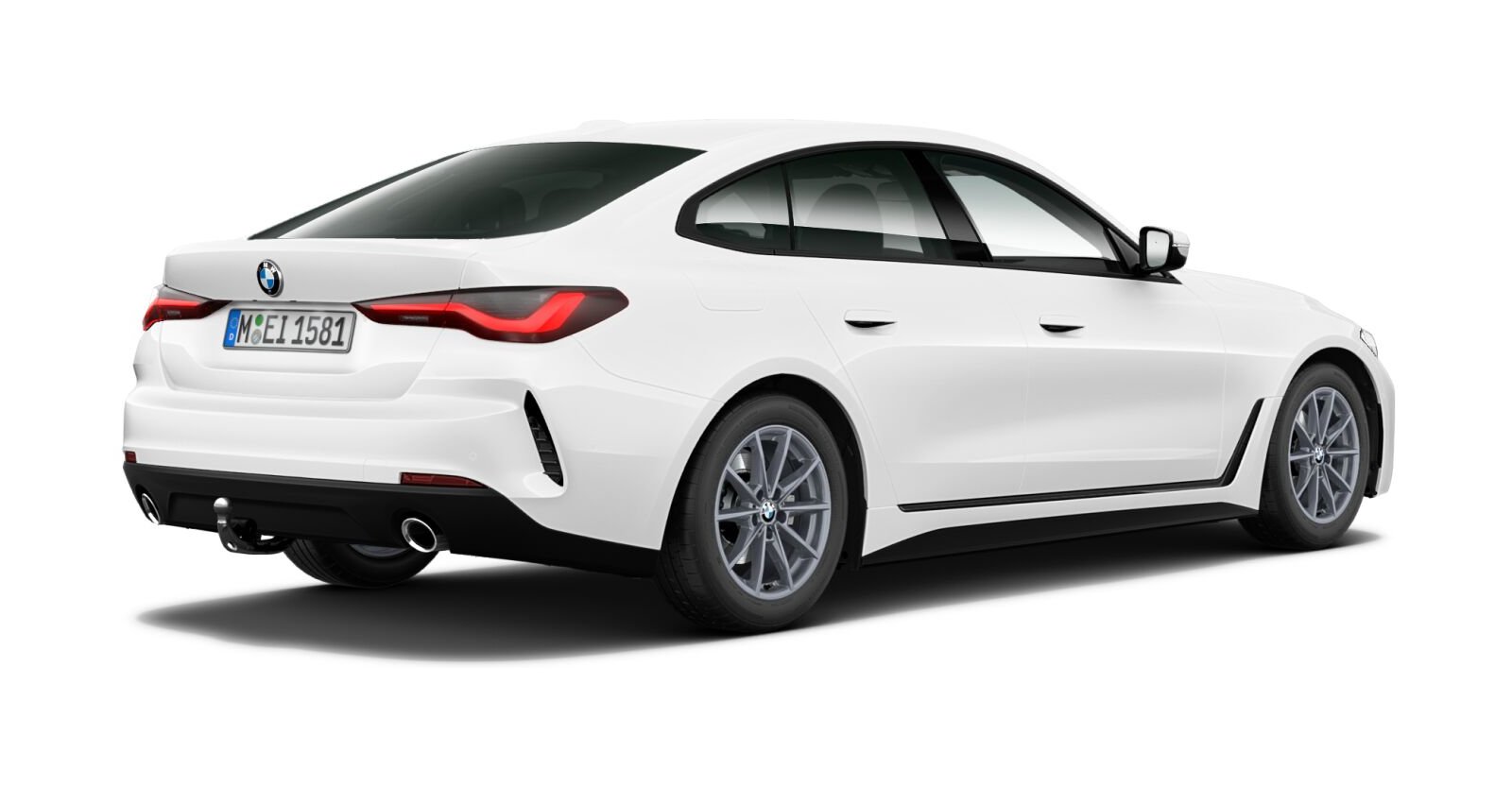 BMW BMW 4er in Weiß von hinten BMW BMW 4er in Weiß von hinten