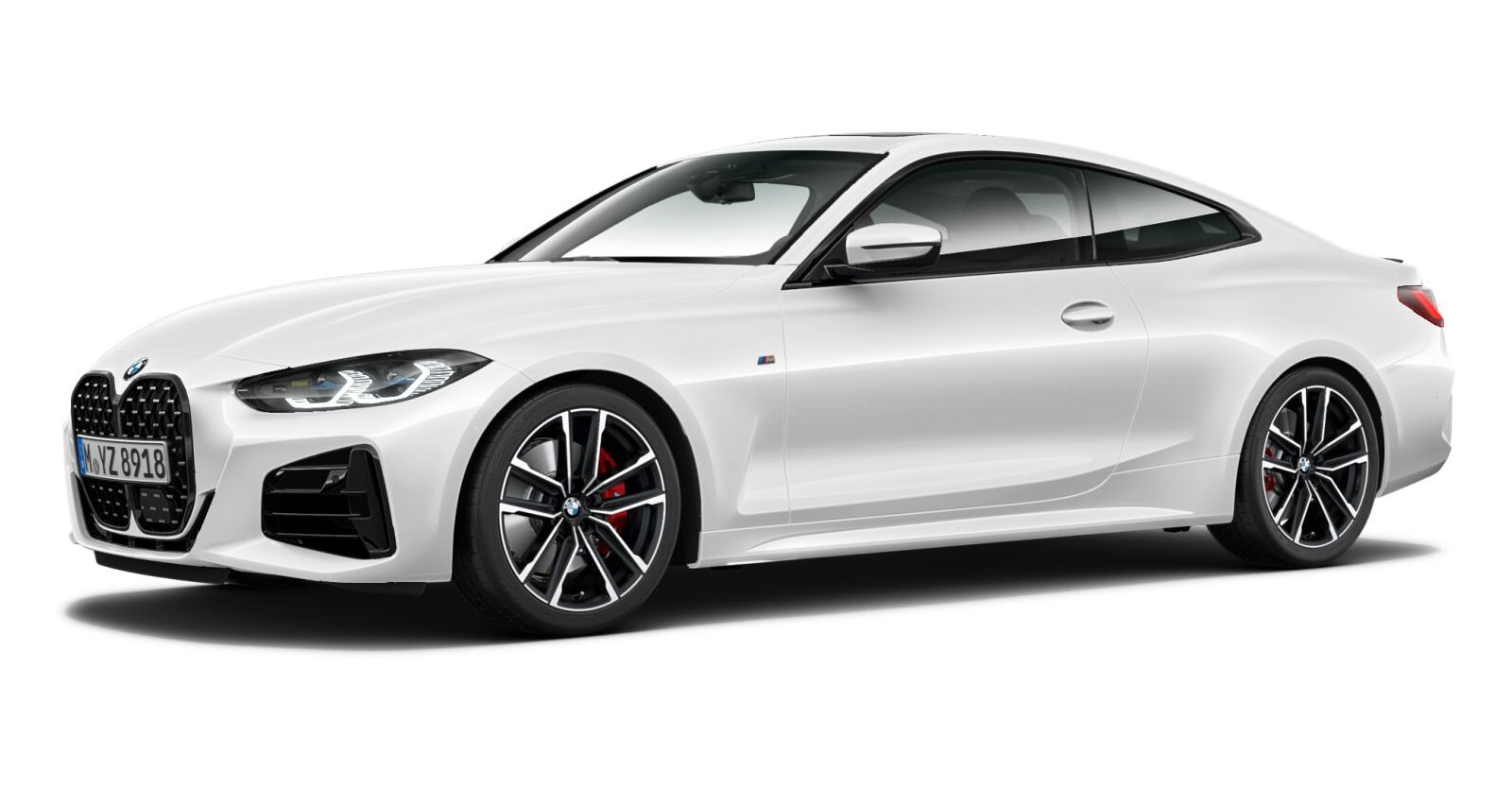 BMW M440i Coupé in Weiß von vorne BMW M440i Coupé in Weiß von vorne