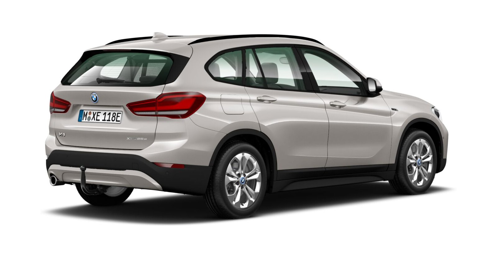 BMW BMW X in Silber von hinten