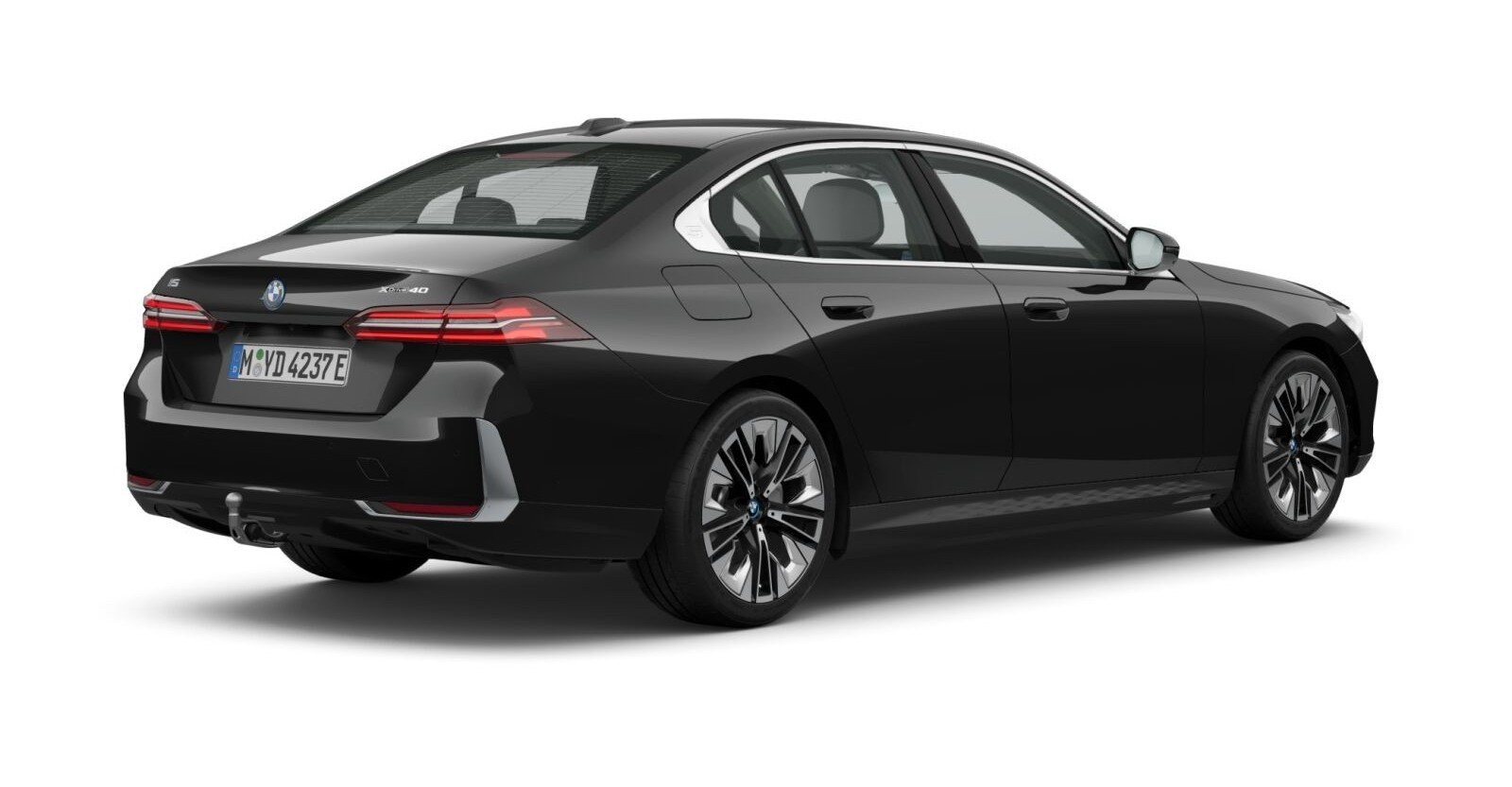 BMW BMW I in Schwarz von hinten BMW BMW I in Schwarz von hinten