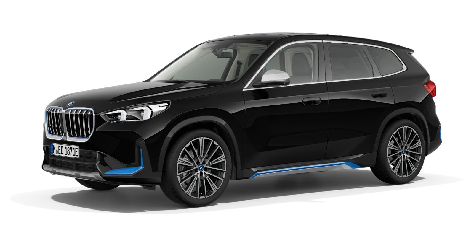 BMW BMW I in Schwarz von vorne BMW BMW I in Schwarz von vorne