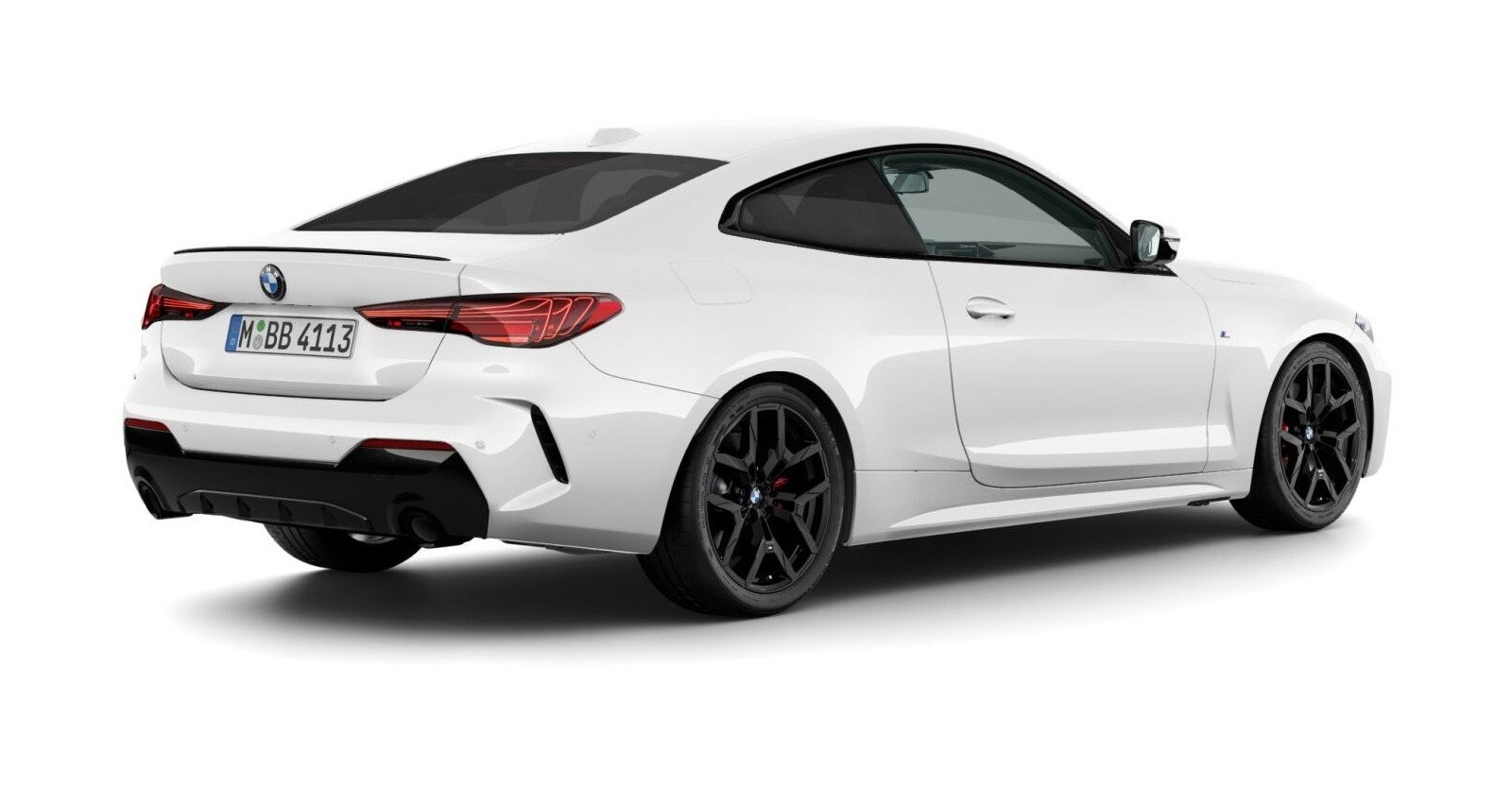 BMW BMW 4er in Weiß von hinten BMW BMW 4er in Weiß von hinten