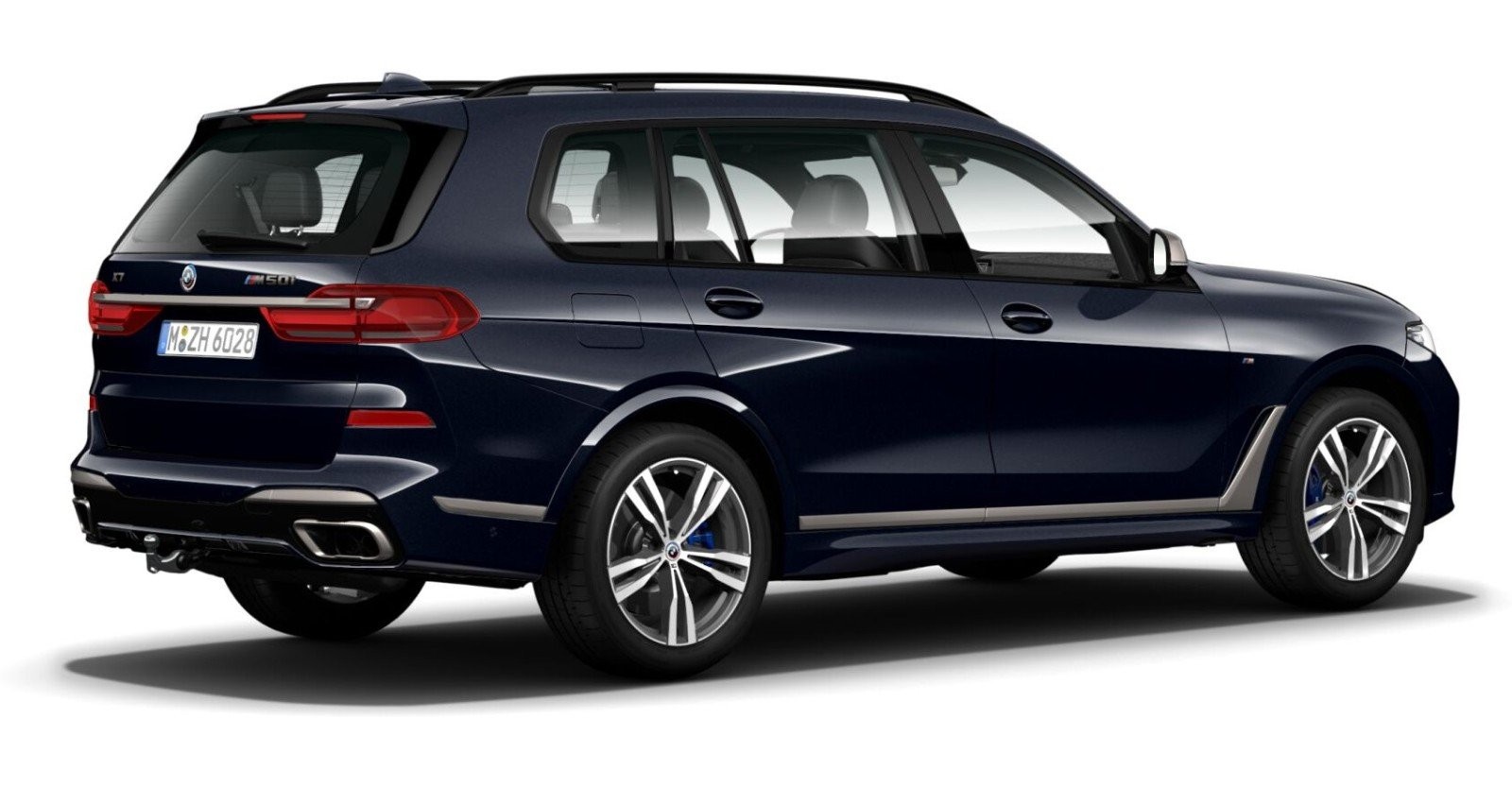BMW BMW X in Schwarz von hinten