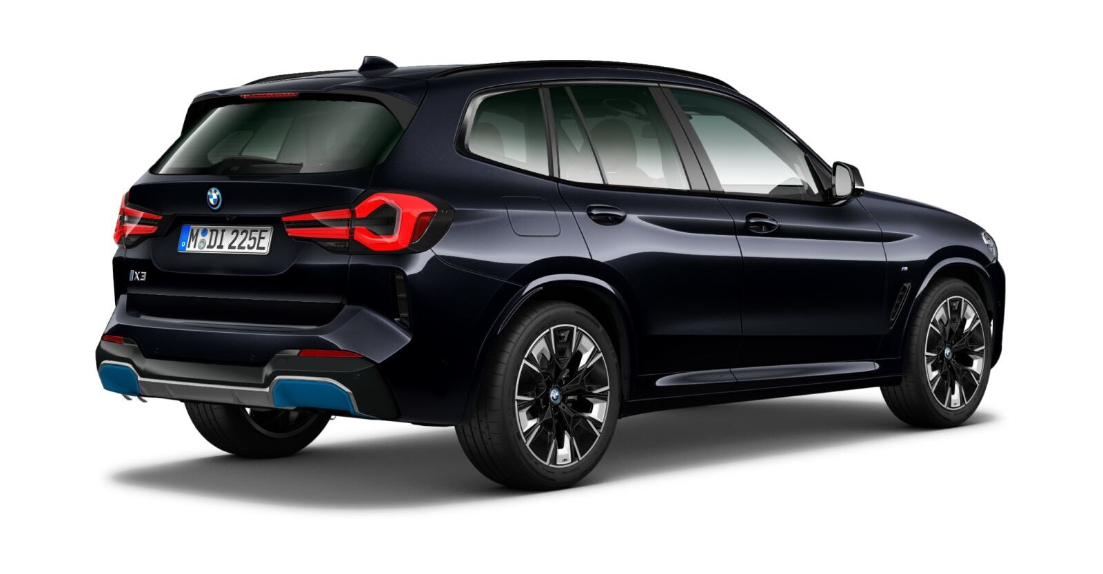 BMW BMW I in Schwarz von hinten BMW BMW I in Schwarz von hinten