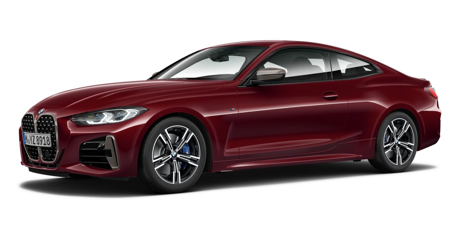 BMW M440d xDrive Coupé in Rot von vorne BMW M440d xDrive Coupé in Rot von vorne