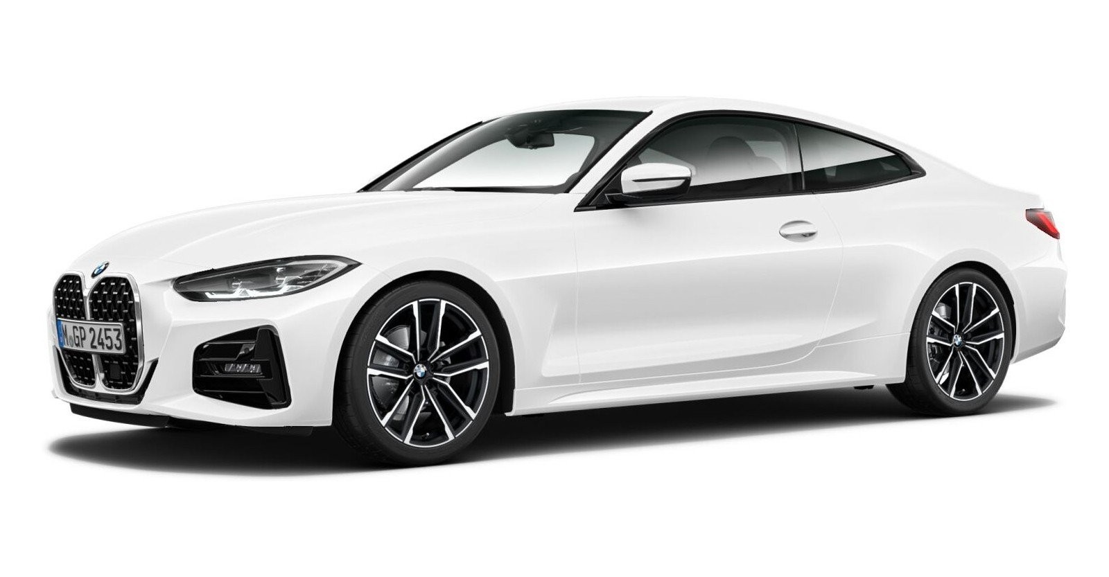BMW BMW 4er in Weiß von vorne BMW BMW 4er in Weiß von vorne