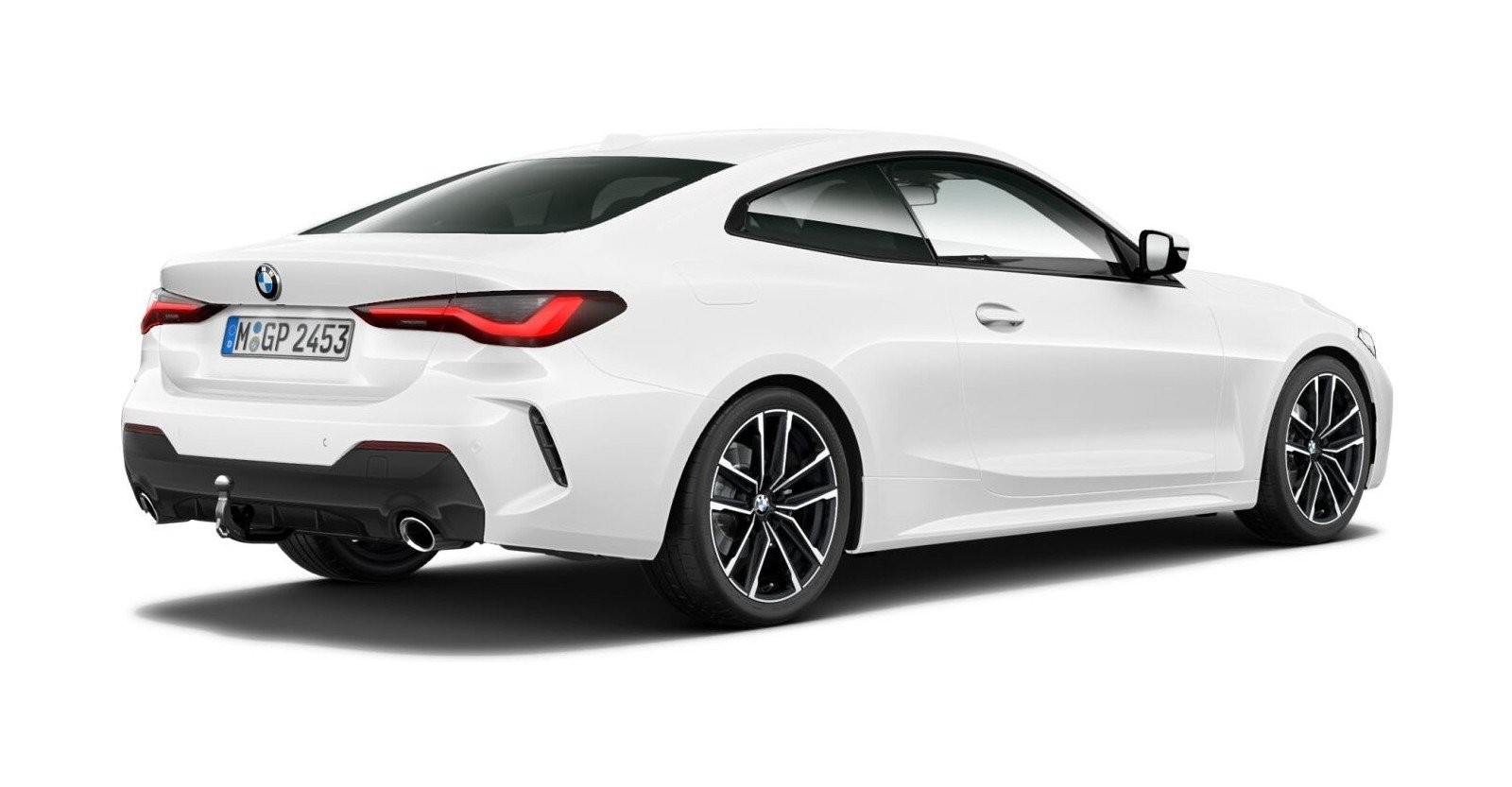 BMW BMW 4er in Weiß von hinten BMW BMW 4er in Weiß von hinten