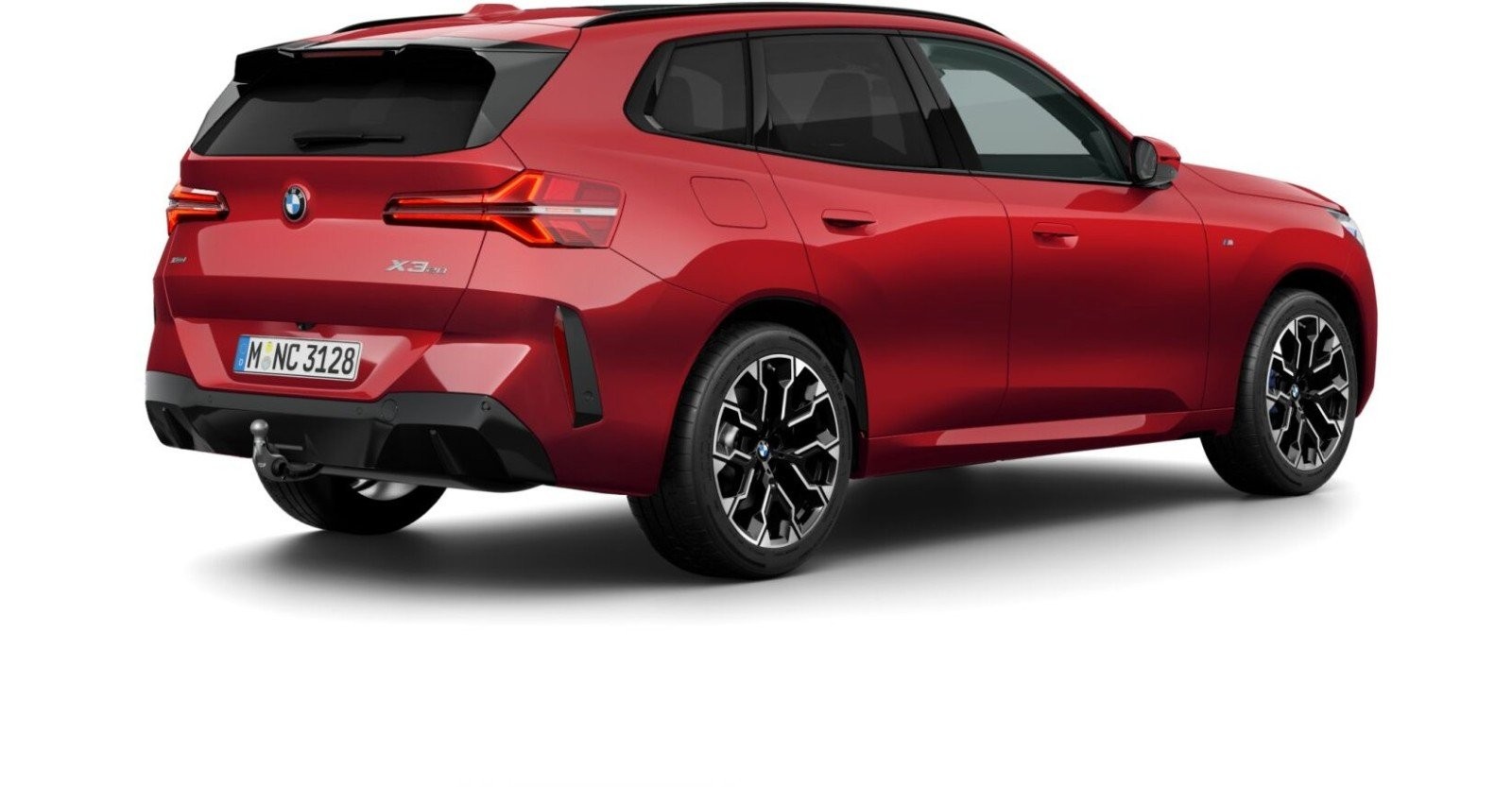 BMW BMW X in Rot von hinten