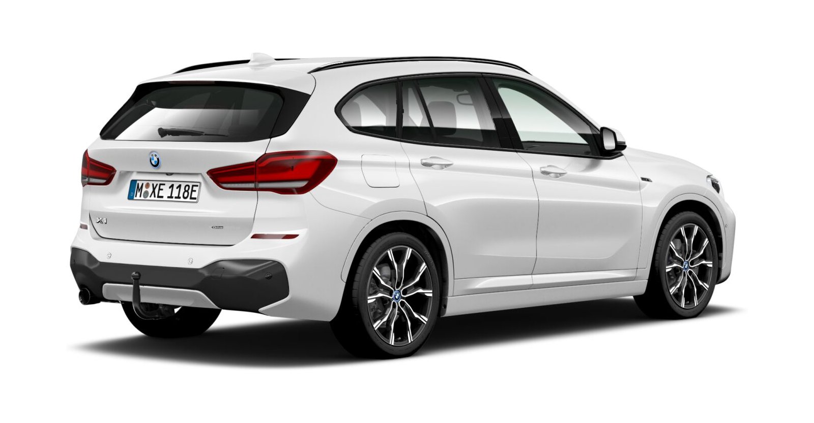 BMW BMW X in Weiß von hinten BMW BMW X in Weiß von hinten